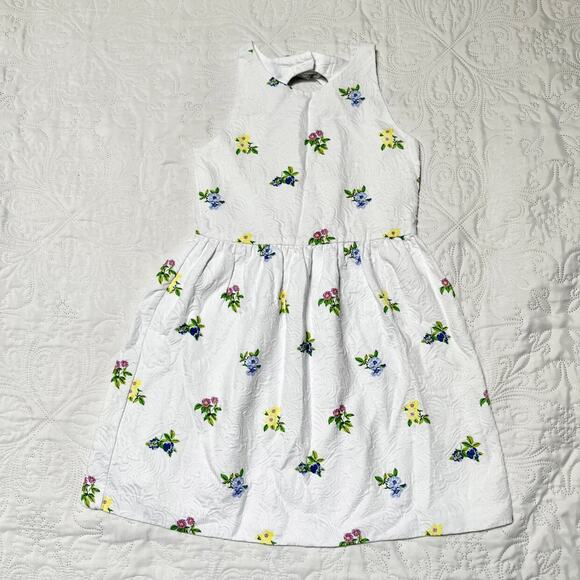Janie And Jack Floral Jacquard Dress Size 8 - Picture 5 of 5